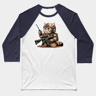 Tactical Cat Baseball T-Shirt